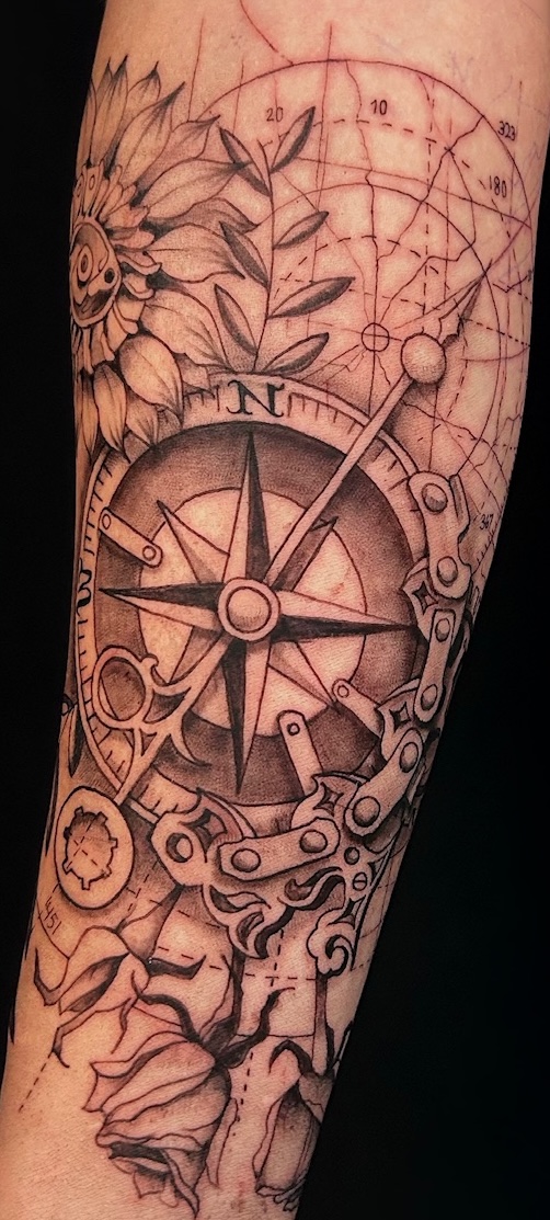 bg illustrative realism compassandflying email