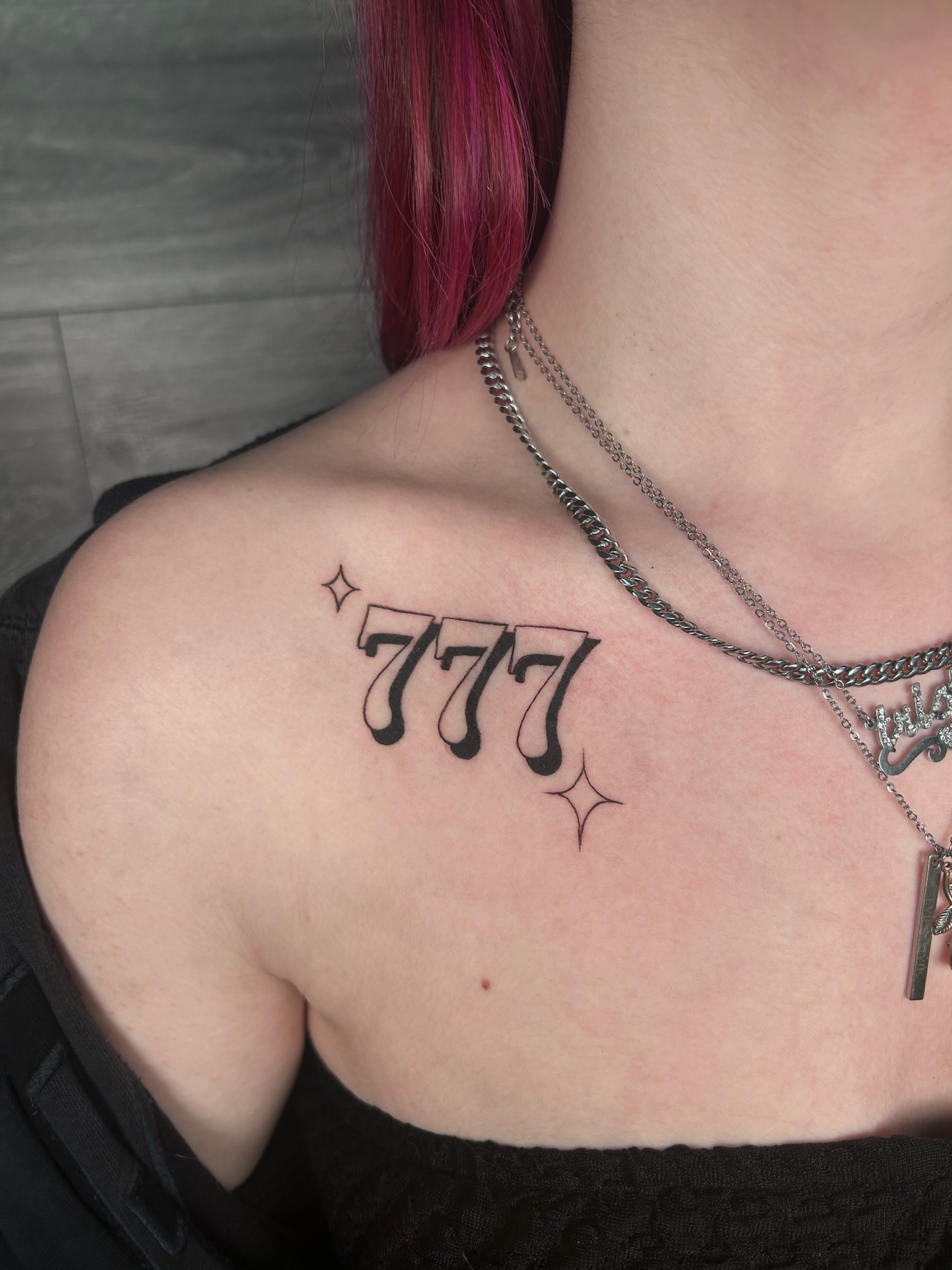 bg lettering script 777